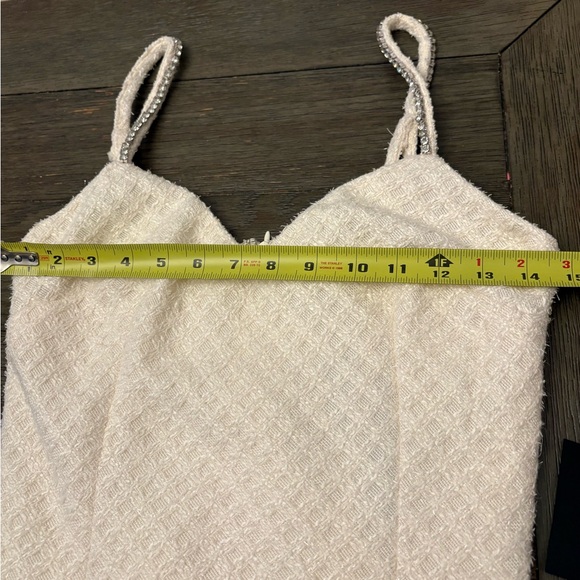 Elegant Cream Lulus tweed Dress women’s small - Picture 10 of 10